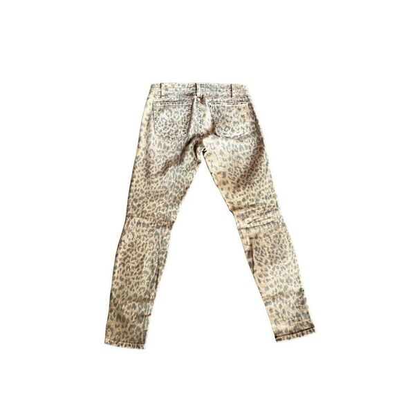 CURRENT ELLIOTT womens jeans size 27 skinny camel leopard rolled pants - Picture 4 of 5